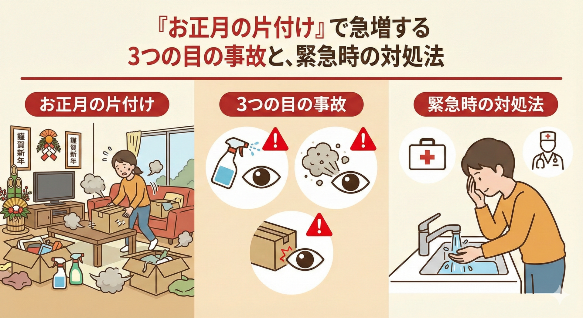 3 Eye Accidents That Surge During New Year's Cleanup and How to Deal with Them