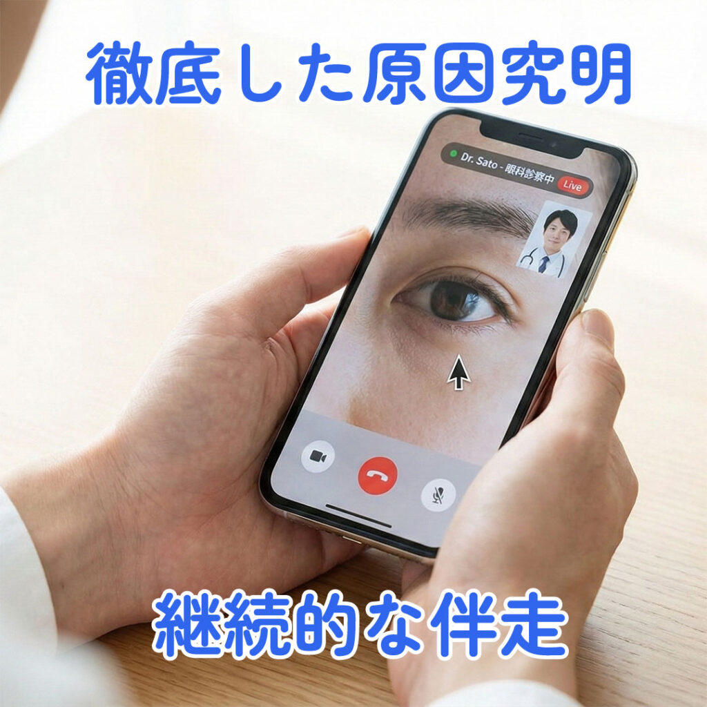 徹底した原因究明と継続的な伴走で結膜炎の再発防止に尽力します