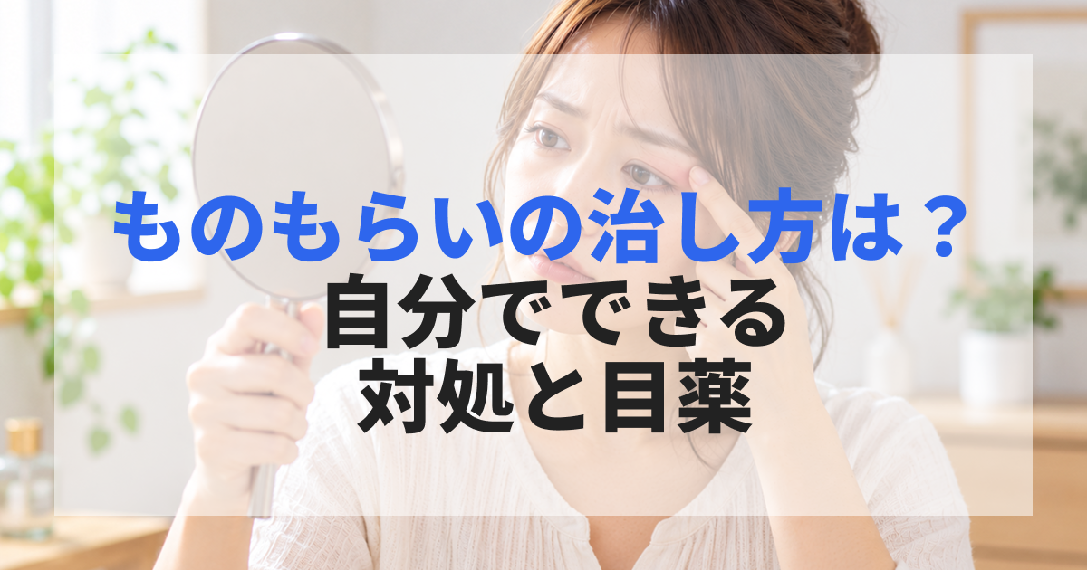 ものもらいの治し方は？